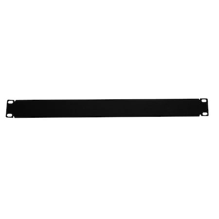 Quest Manufacturing Blank Filler Panel, 1U, 1.75in H x 19in , Black BP19-01